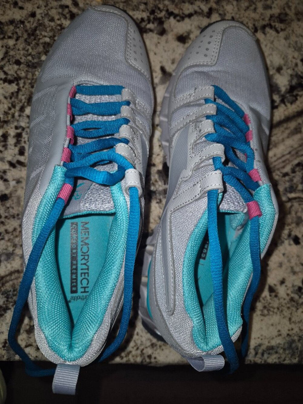 Women's Reebok Zig Tech Turquoise Blue Athletic Shoes